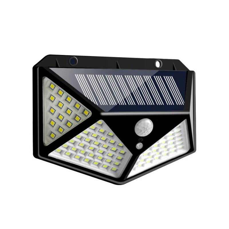 100 LED Solar PIR Wall Light