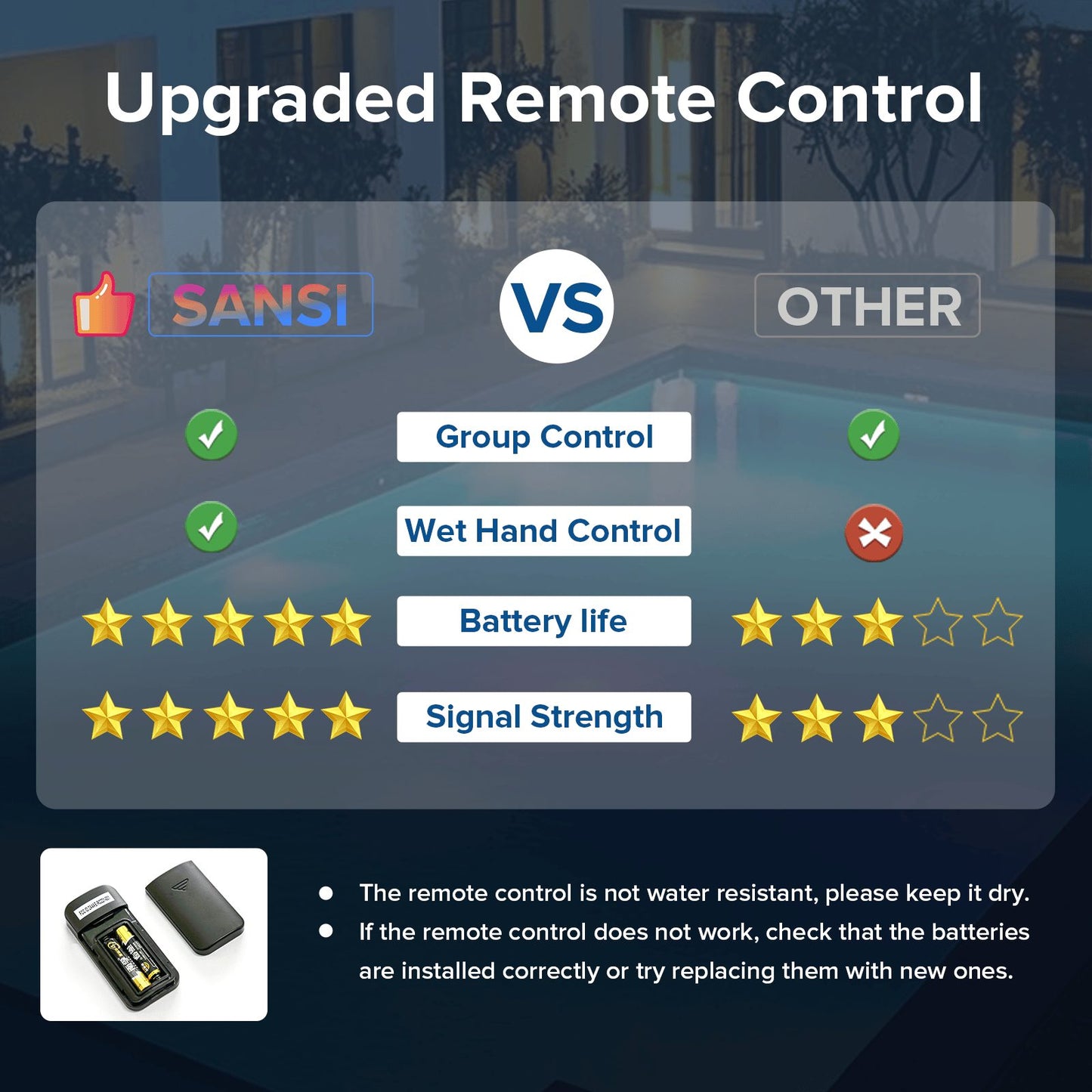 Upgraded remote control comparison – Lumwell vs standard pool light remote
