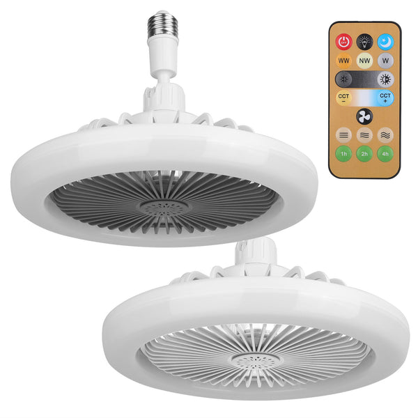E27 Socket Ceiling Fan Light with Remote