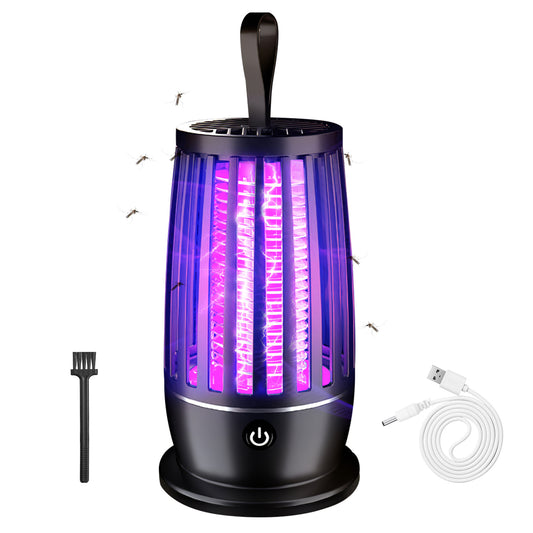Rechargeable mosquito killer lamp packaging and included USB charging cable