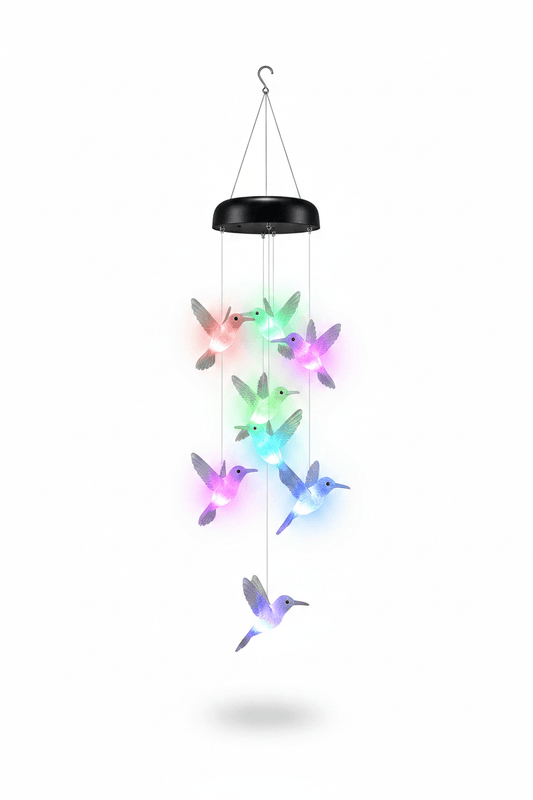 Solar Hummingbird Wind Chime Light