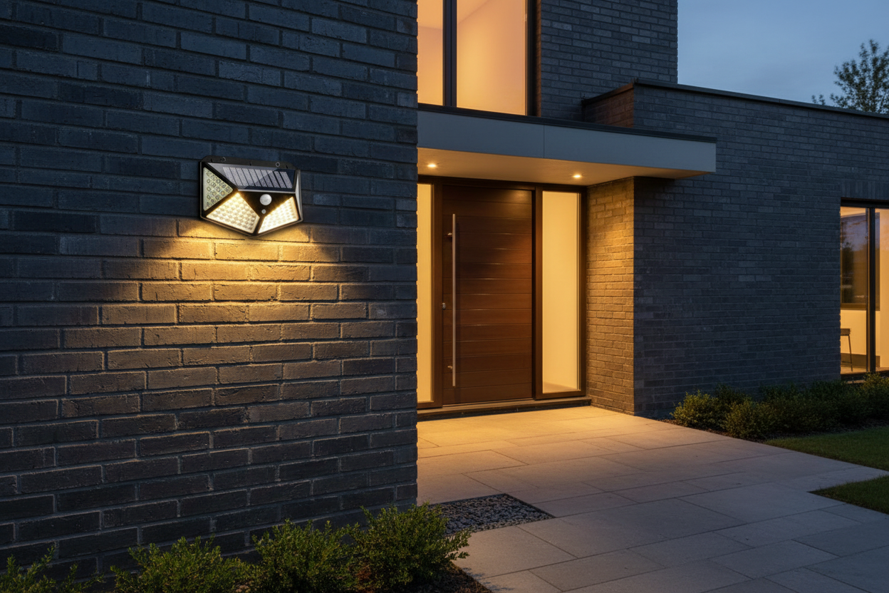 Solar Wall Light Scene
